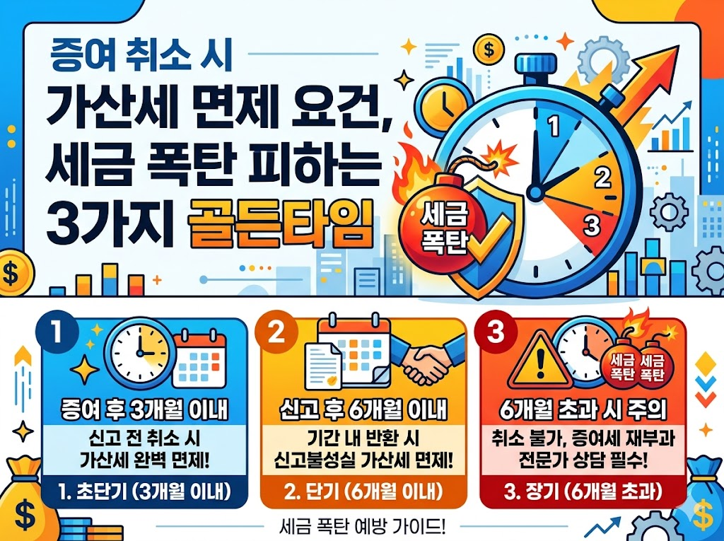 증여 취소 시 가산세 면제 요건, 세금 폭탄 피하는 3가지 골든타임