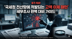 국세청 전산망에 적발되는 고액 이체 패턴