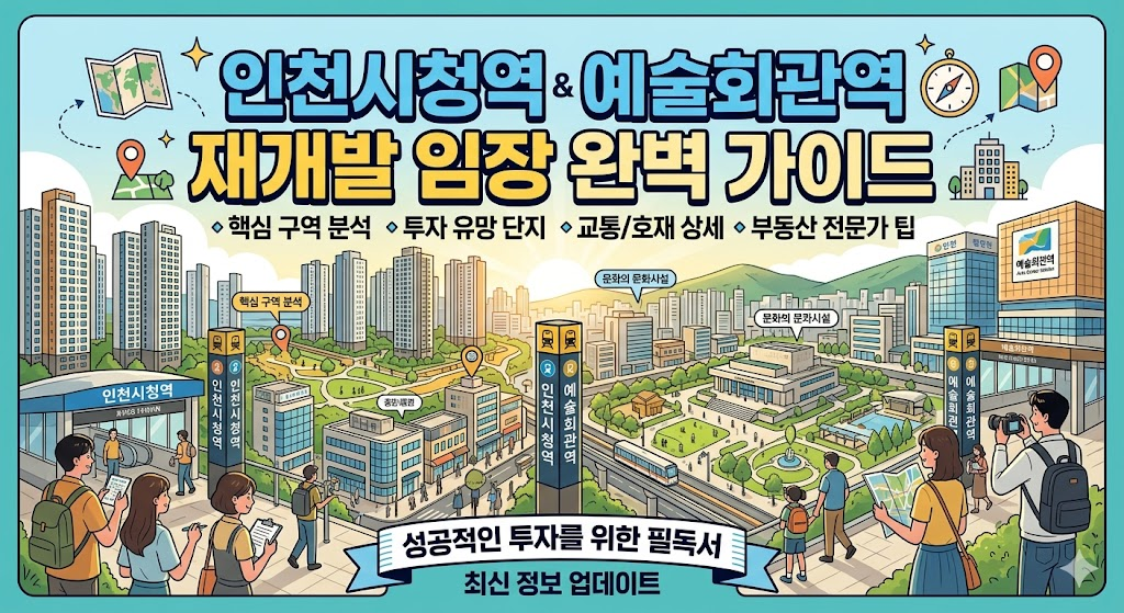 인천시청역 예술회관역 재개발 임장 완벽 가이드