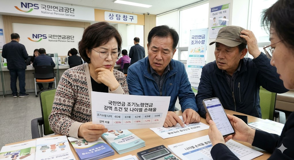 국민연금 조기수령 감액 비율 계산 조건과 나이별 손해율 총정리