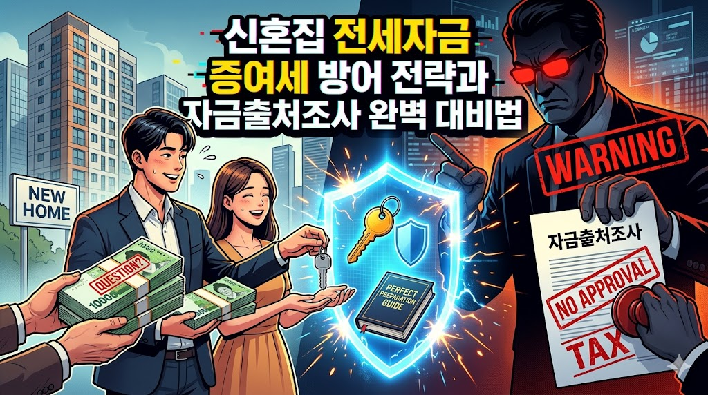신혼집 전세자금 증여세 방어 전략과 자금출처조사 완벽 대비법