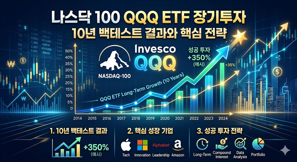 나스닥 100 QQQ ETF 장기투자 10년 백테스트 결과와 핵심 전략