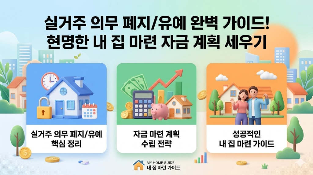 실거주 의무 폐지/유예 완벽 가이드! 현명한 내 집 마련 자금 계획 세우기